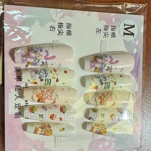 Press On Nails Cartoon Character Medium‎ Length 10 Piece Set